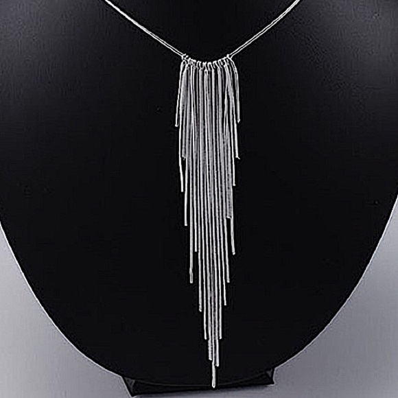 Sterling Silver Tassel Necklace - Picture 3 of 3